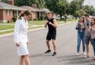 A neighbor tried to record himself fighting me at a neighborhood BBQ, setting off a salute that ruined his viral stunt.